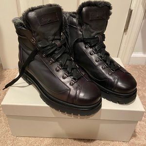 NWT - Santoni Black Boots Size 8 1/2 - Mike -AN - 06
